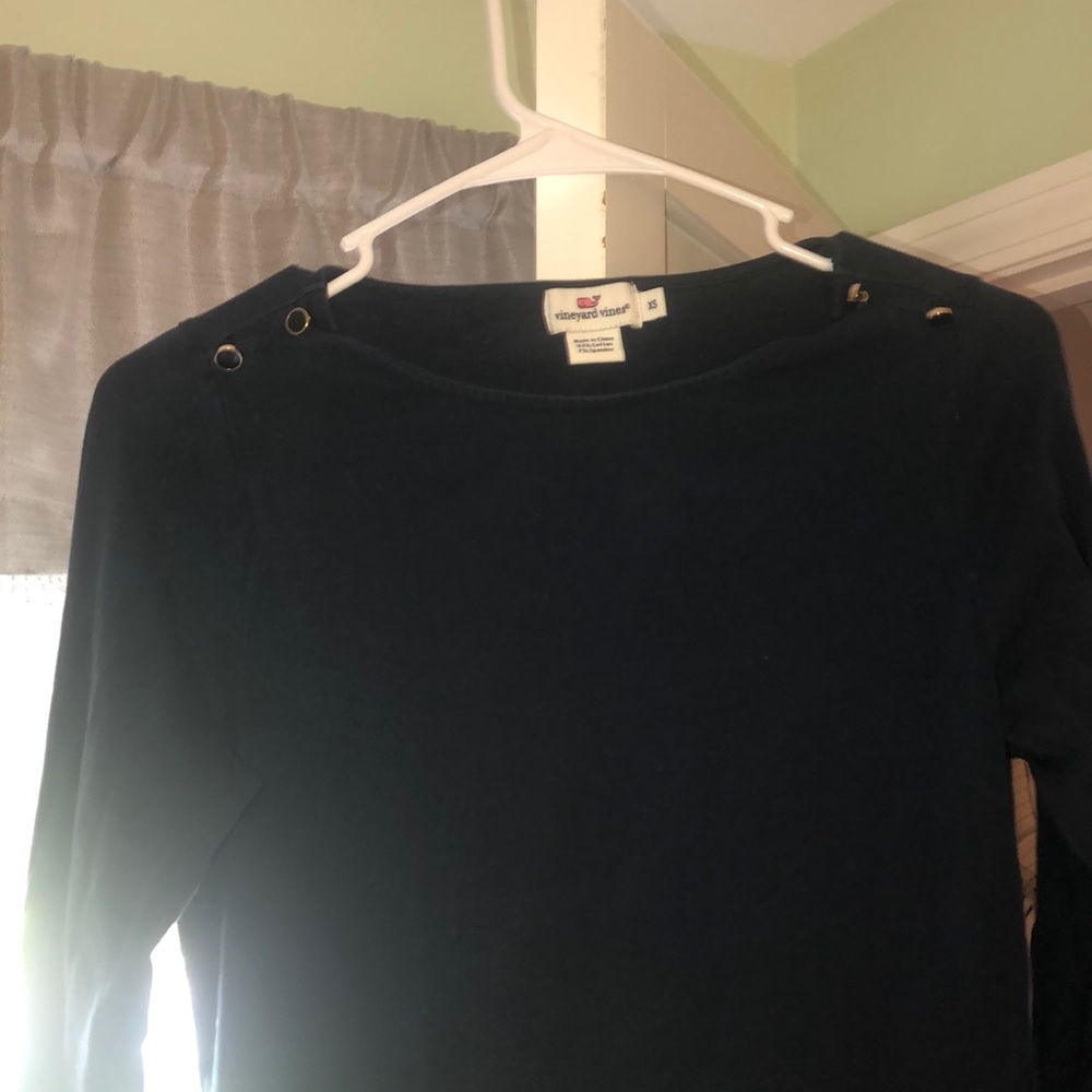 Long sleeve Navy VV shirt